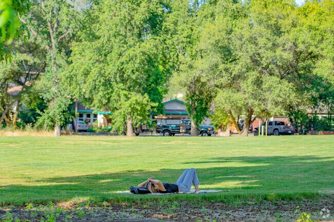 Eastwood Park grass area is the perfect place for a nap in the shade when in Cirby Side.