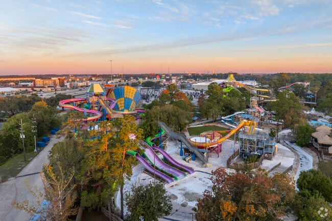 Hurricane Harbor Splashtown is a popular waterpark in Spring.