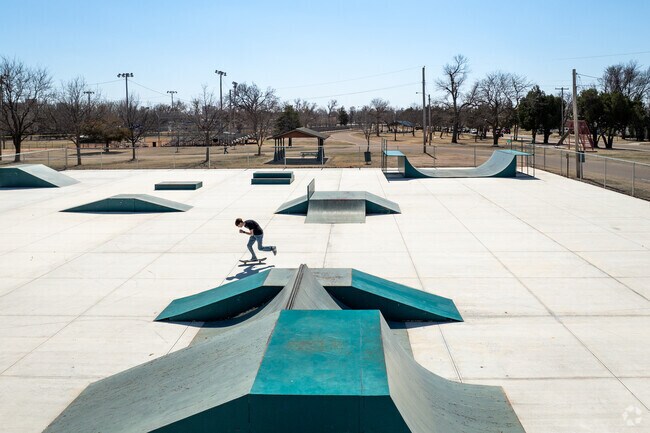 Practice your skating skills at Brit Spaugh Park in Great Bend.