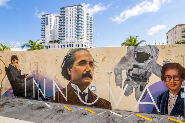 Uncover Lawn Acres mural celebrating the area's artistic flair.