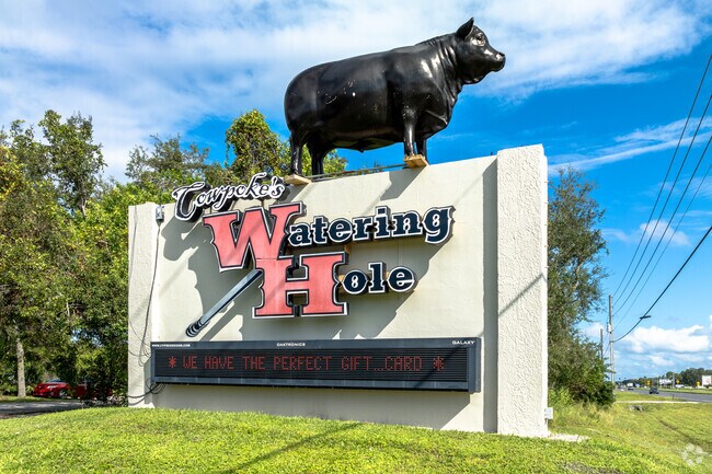 Just outside of Spring Lake Village lies Cowpoke’s Watering Hole a local favorite for food.