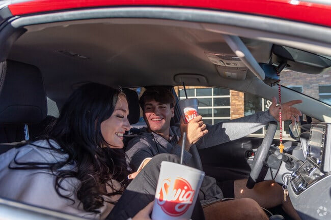 North Central Mesa college students enjoy ease of driving to restaurants and shops in town.