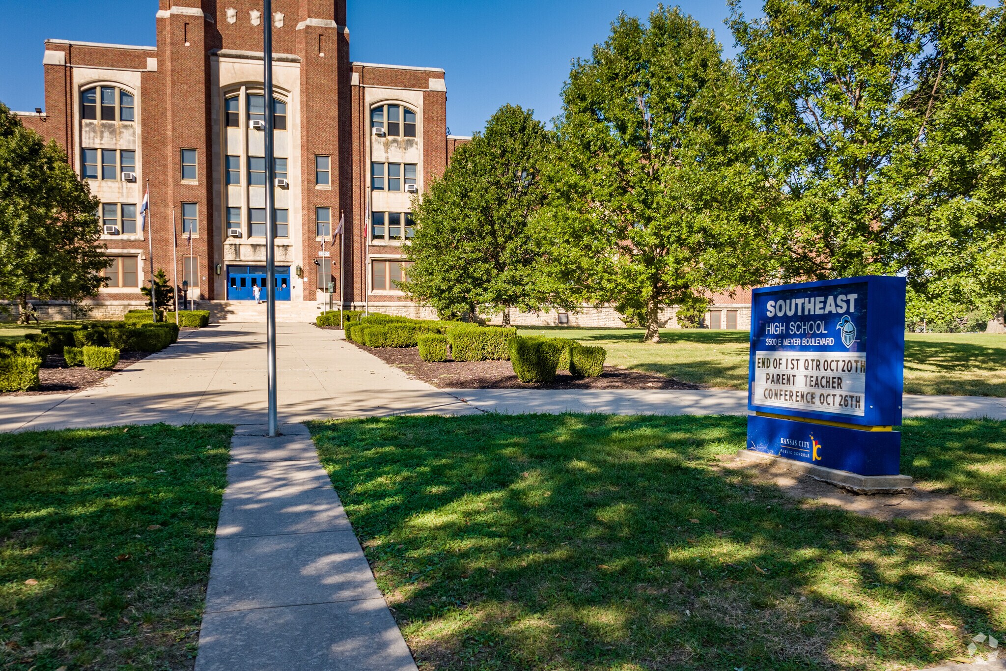 Students of Swope Park Campus attend Southeast High School.