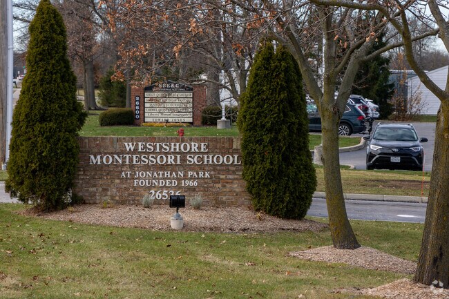 Westshore Montessori School's name graces the building, a beacon for learning and dreams.