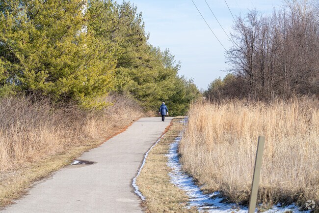 The Centennial Greenway is a favorite walking trail for residents of Heritage.