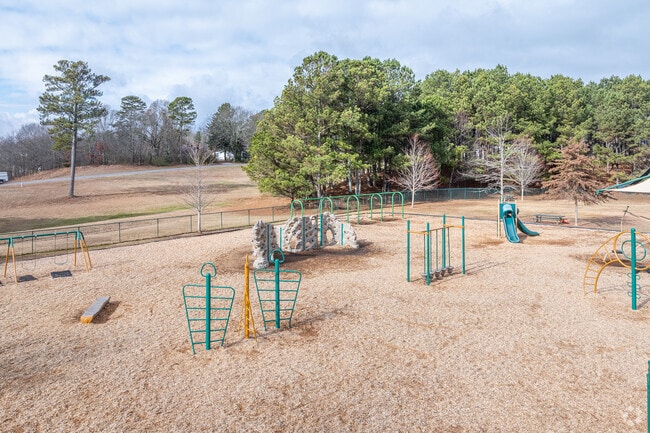 Buford Academy has several different playgrounds available to different age students.