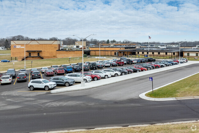 Pontiac Middle School entrance.