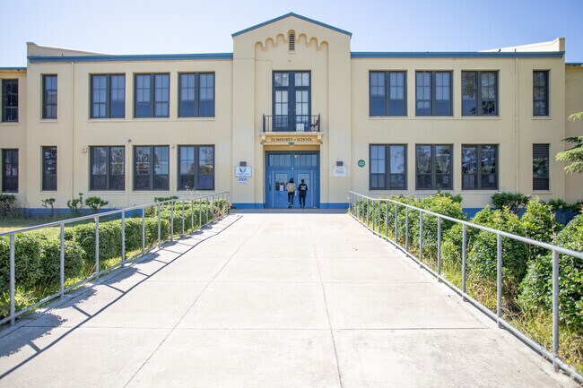 Elmhurst is a school in the Cox neighborhood with a historic main building.