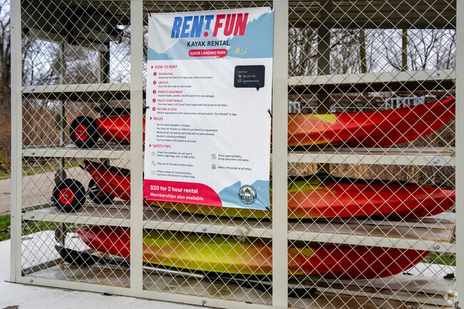 Locals can rent a kayak and have fun in one of Holt's many parks.