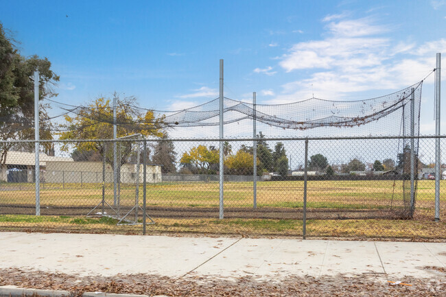 A playfield near Addicott Elementary School in Fresno.