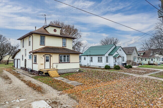 Older homes line quiet residential streets in Clarion.