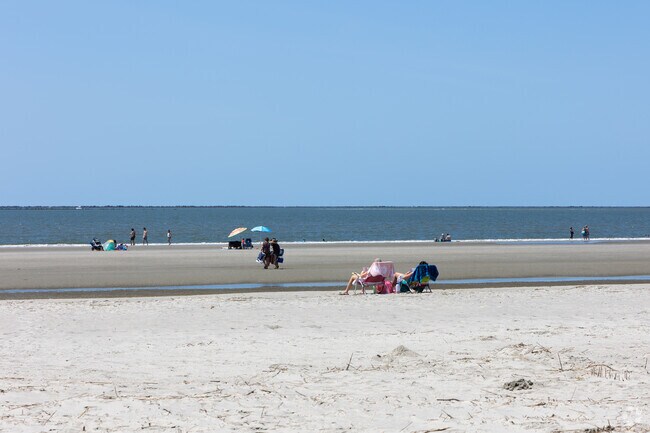 Rifle Ranch residents enjoy relaxing on the beach with at nearby Sullivans Island.