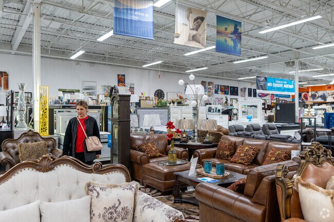 Woodson Terrace is not far from the Florissant Furniture & Rug Gallery.