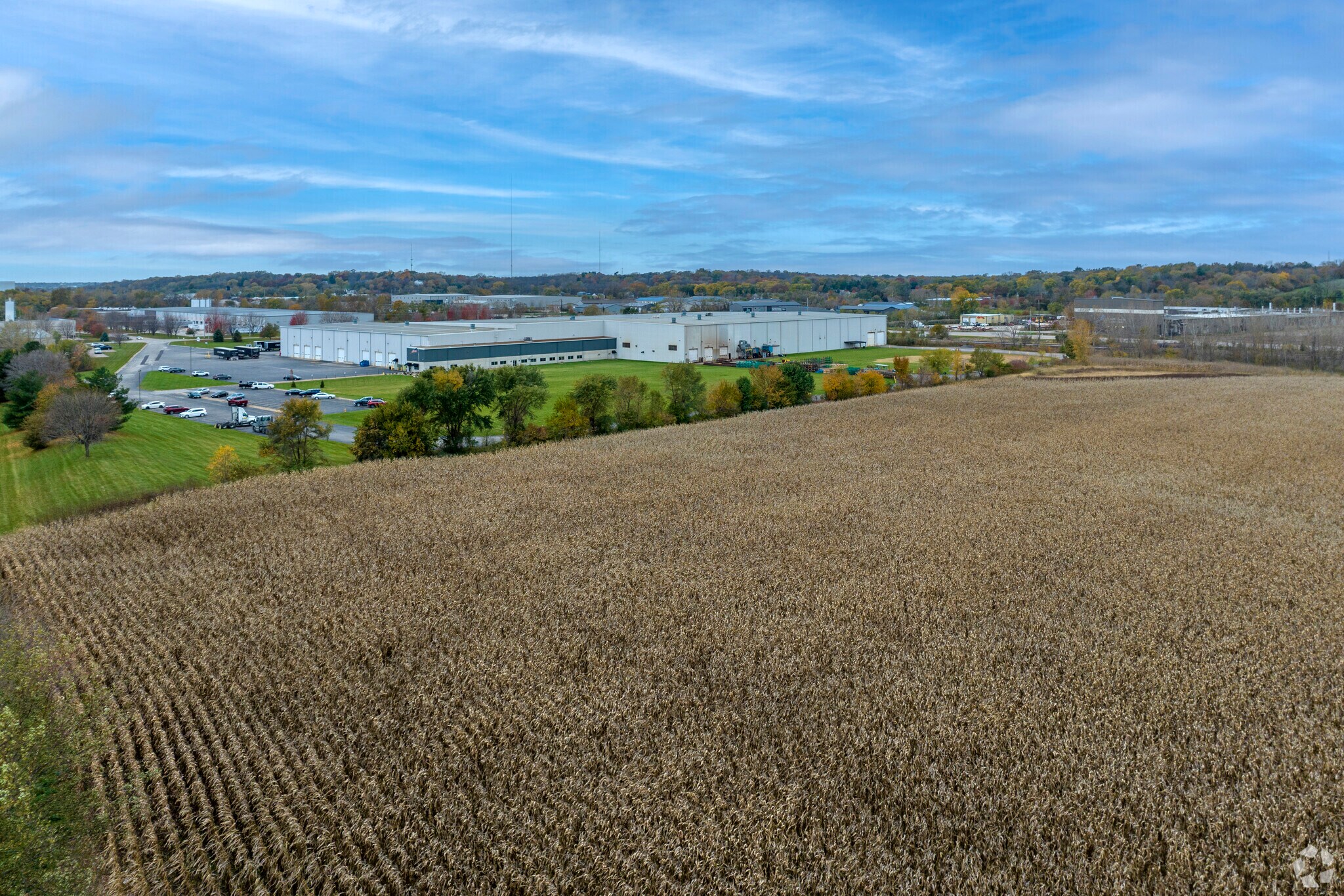 An elevated view of Stoney Creek.