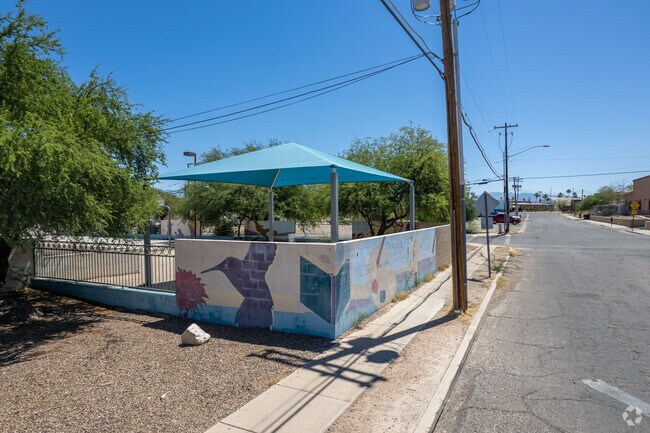 Artwork at Las Puertas Community School.