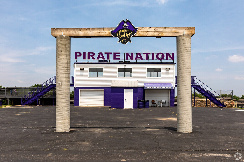 Piper Middle School shares the football field and mascot with the local high school.