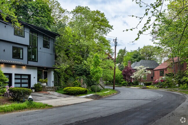 Modern and Classical homes styles can be found tucked into the leafy streets of South Brookline.