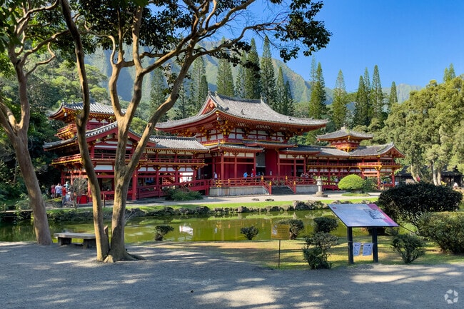 The Byodo-in temple is one of the more famous landmarks on Oahu, drawing thousands of tourists every day.