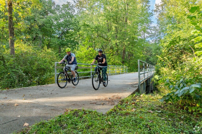 Take your bike down the trail by Steven's Creek in the Sims-Woodridge area.