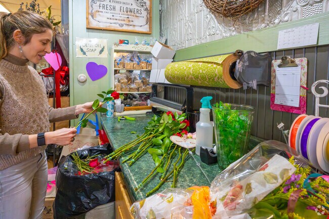 Pick up a beautiful bouquet from Nellie's Wildflowers near Teele Square.