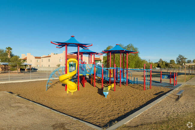 Children enjoy the playground at Robison Elementary School.
