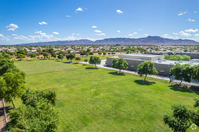 Expansive open fields for play at Rogers Ranch School in Laveen.