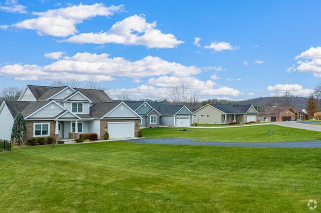 Large Modern homes are sprinkled around Madison.