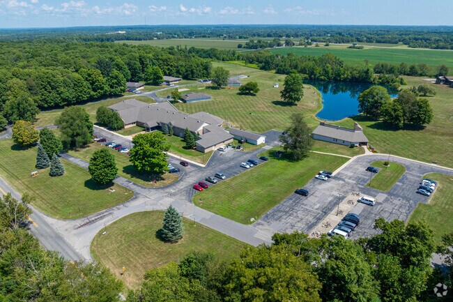 Bashor Alternative School is located in the country, surrounded by farmland.