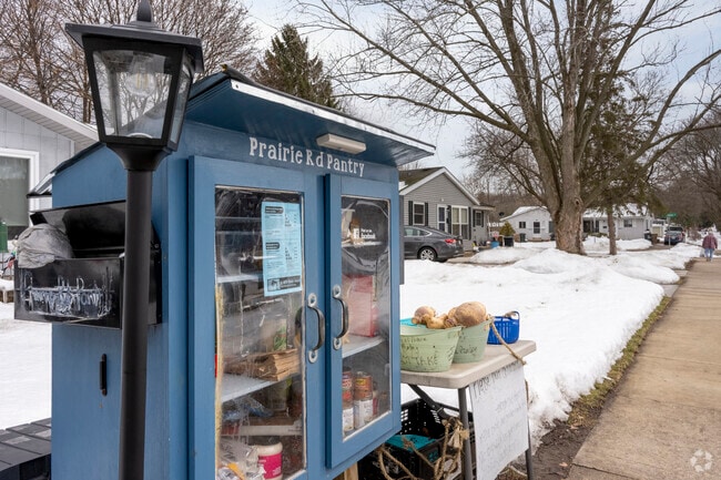 The Prairie Road Pantry is an example of the strong sense of community in Greentree.