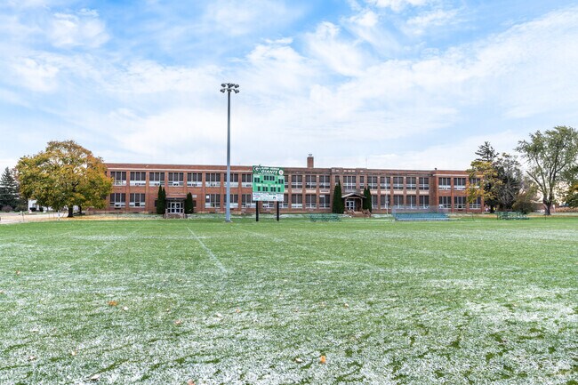 Alden Hebron High School shares the same building with Alden Hebron Middle School.