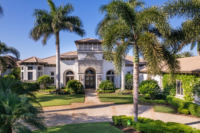 The Mediteranean styling of the single family homes in Talis Park feels like you are in Tuscany.