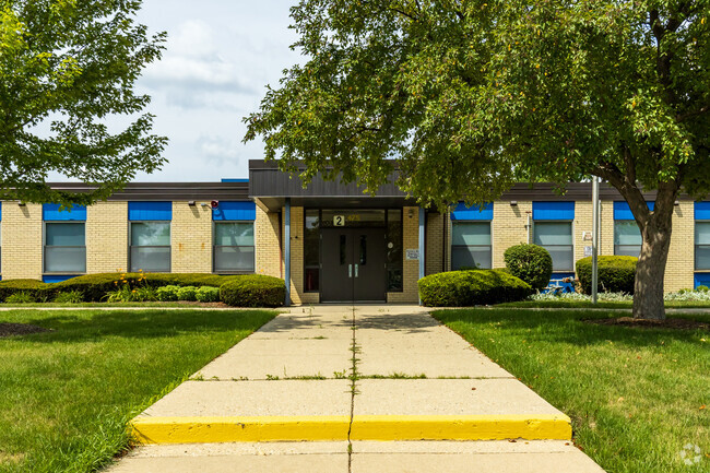 Secondary entrance to the elementary school.