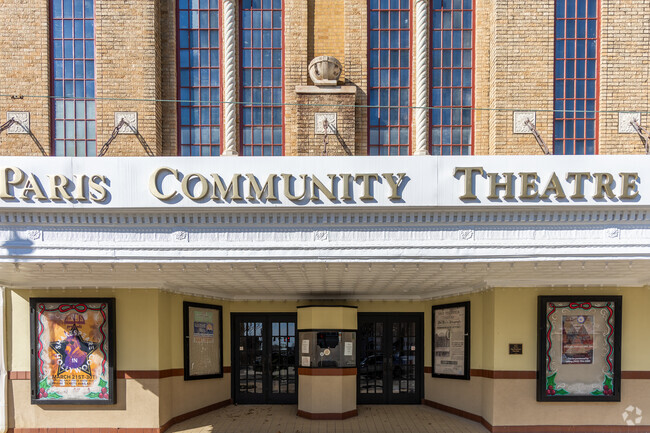 Paris Community Theatre hosts a variety of plays, musicals, and other live events throughout the year.