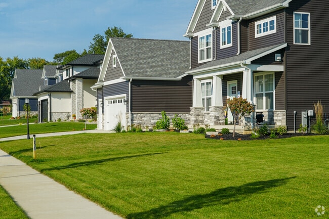 Rows of newly constructed homes are scattered across Porter County.