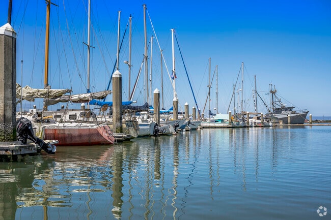 The Eureka Public Marina is in the west side of City Center.