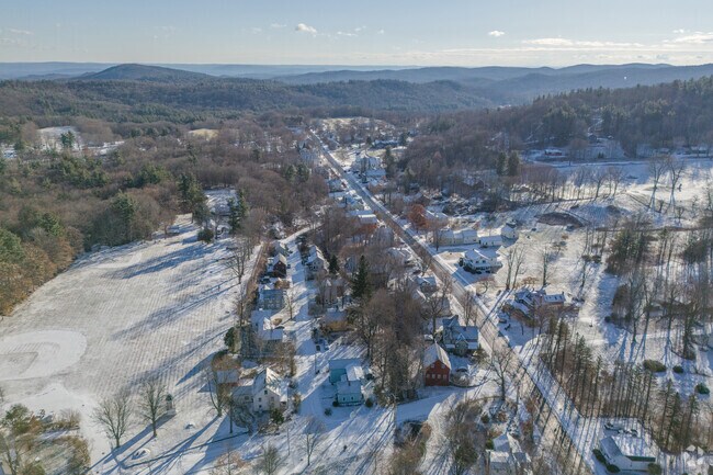 Above the town of Ashfield,