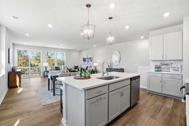 Photo representation of a future townhome plan. Colors, finishes and options will vary.