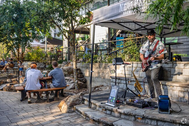 Live music and outdoor patio hangs are always fun at New Realm Brewing in Poncey-Highlands.