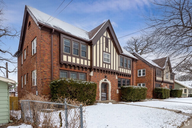 Brick style homes are available in Woodland Heights.