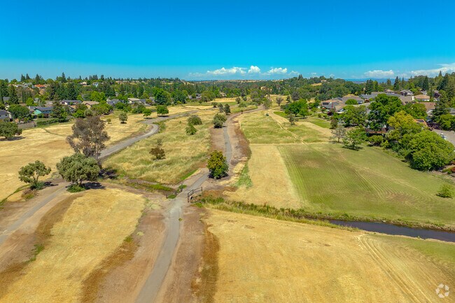 Scenic views of the green belt in Sunset Whitney.