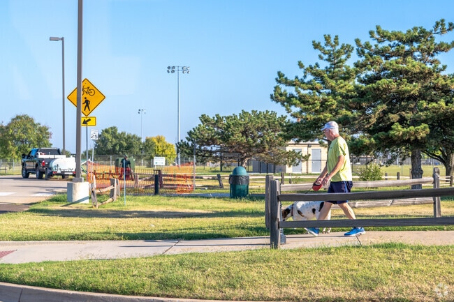 Residents of Coffee Creek have plenty of well-paved sidewalks to enjoy a peaceful dog walk.