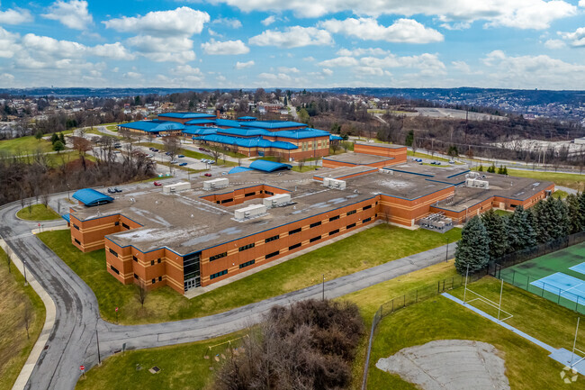 West Mifflin Area Middle School sits behind the High School.