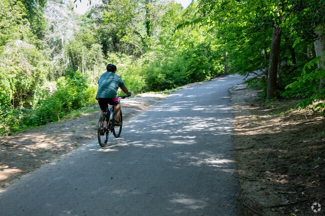 Cyclists enjoy biking on various paved trails throughout Fernwood.
