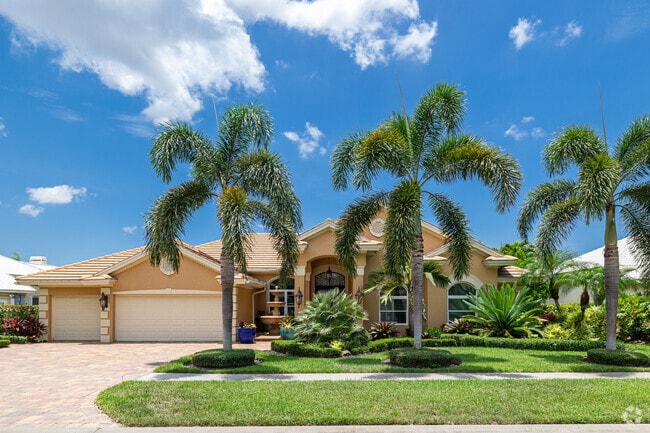 Longshore Lake is a community of large Mediterranean style homes.