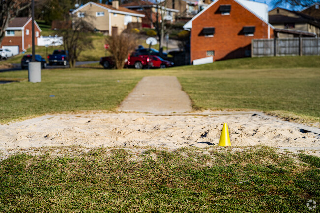 Students can practice their long jumping skills at J. E. Harrison Education Center.