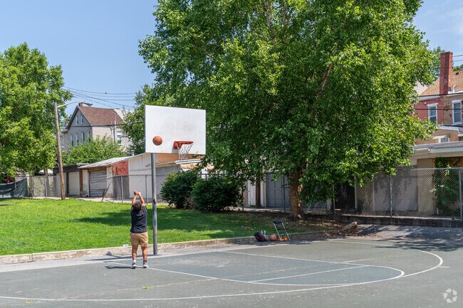 2nd & Oley Park in Greenwich features a basketball court great for practicing your shot.