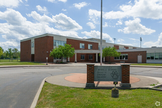 Casey Middle School has 615 students.