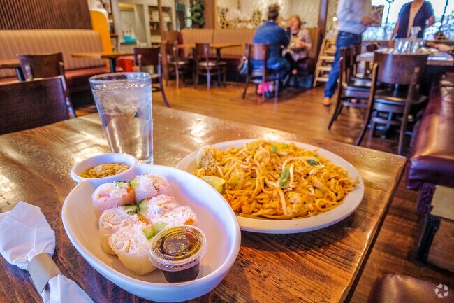 Authentic Southeast Asian cuisine can be found at Thai Flavors in Martin Luther King Jr Park.