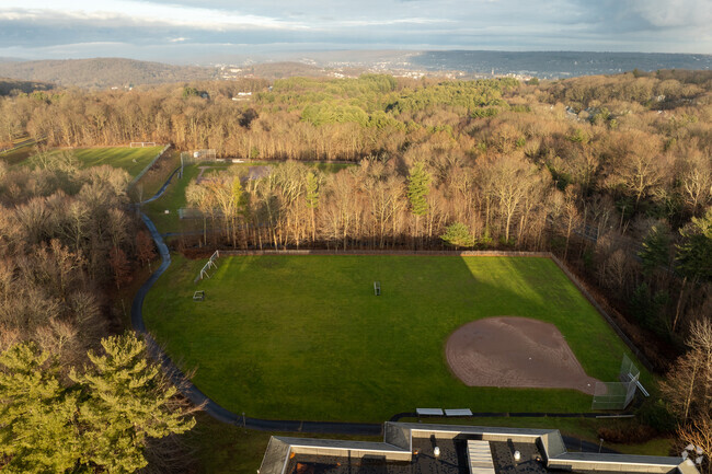 Shelton Intermediate School has a baseball field for the athletes.