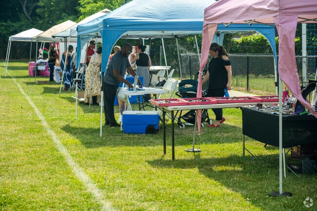 Local vendors set up flash sales at Huntington Station's Freedom Day celebrating Juneenth.